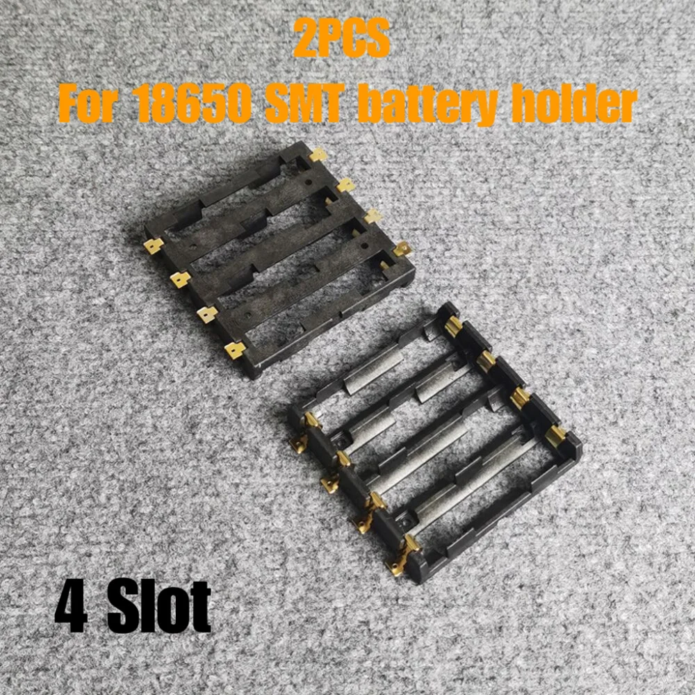 18650 SMT Battery Holder 18650 SMD Battery Box Storage Case Container Power Bank With Bronze Pins Rechargeable SMT 1X 2X 3X 4X