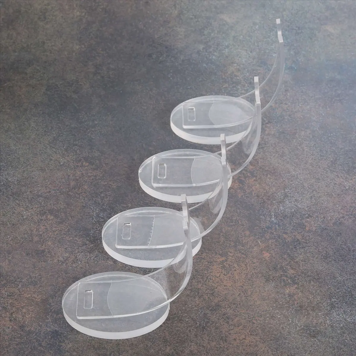 【STABLE QUALITY】4Pc Acrylic Electronic Pen Holder Pencil Display Stand Fountain Pen Ballpoint Pen Clear Stand Display Rack Pen O