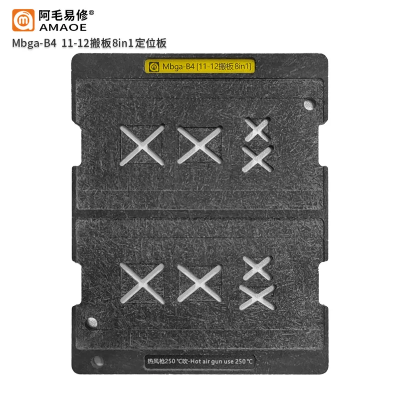 Amaoe Mbga-B4 Planting BGA Reballing Stencils Tin Platform For iPhone 11 12 Pro A13 A14 NAND BASEBAND WIFI IC Chip CPU Tools