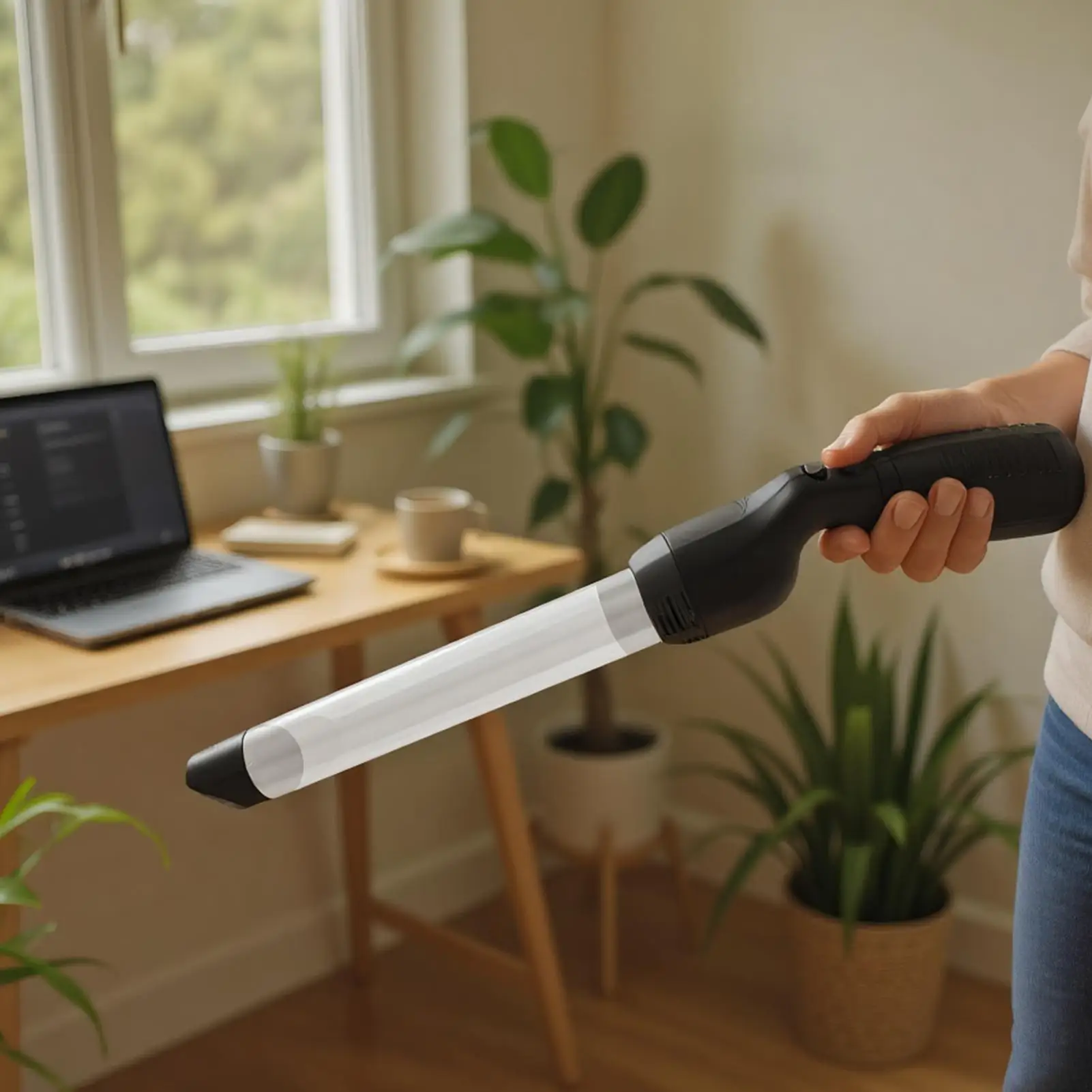 Spider Grabber Rechargeable LED Light Catcher With Long Handle Cockroach Sucker Vacuum For Indoor Outdoor Bedroom Living Room