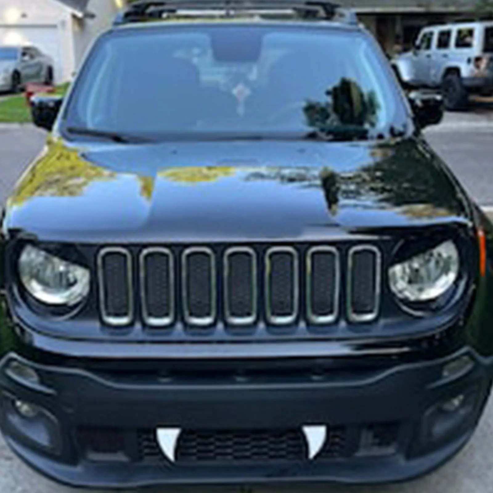 Car Vampire Tooth Decoration Universal Car Teeth Bumper Halloween Car Decoration Suit Teeth Props Cosplay Vampire Party Props