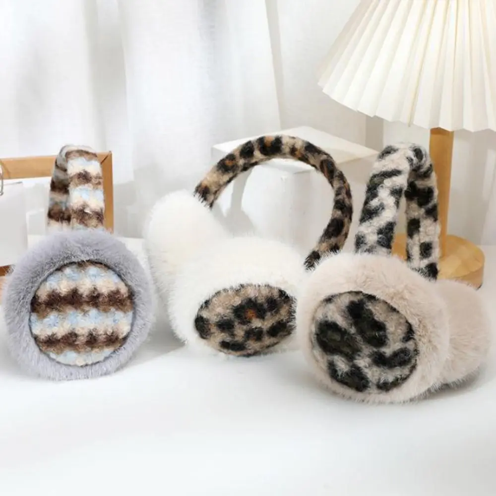 Fashion Foldable Plushes Earmuffs Thicken Windproof Cute Ear Cover Soft Adjustable Cold-proof Ear Mask Outdoors Activities