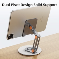 Mini Artpowers 360° Rotation Metal Desk Tablet  Stand Holder Support for iPad Apple Huawei Kinder Laptop Notebook Accessories