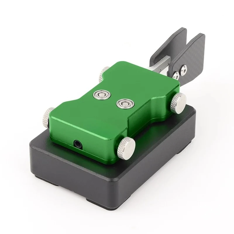 Dual Paddle CW Morse Code Automatic Key 3.5mm Audio Plug for Ham Radio