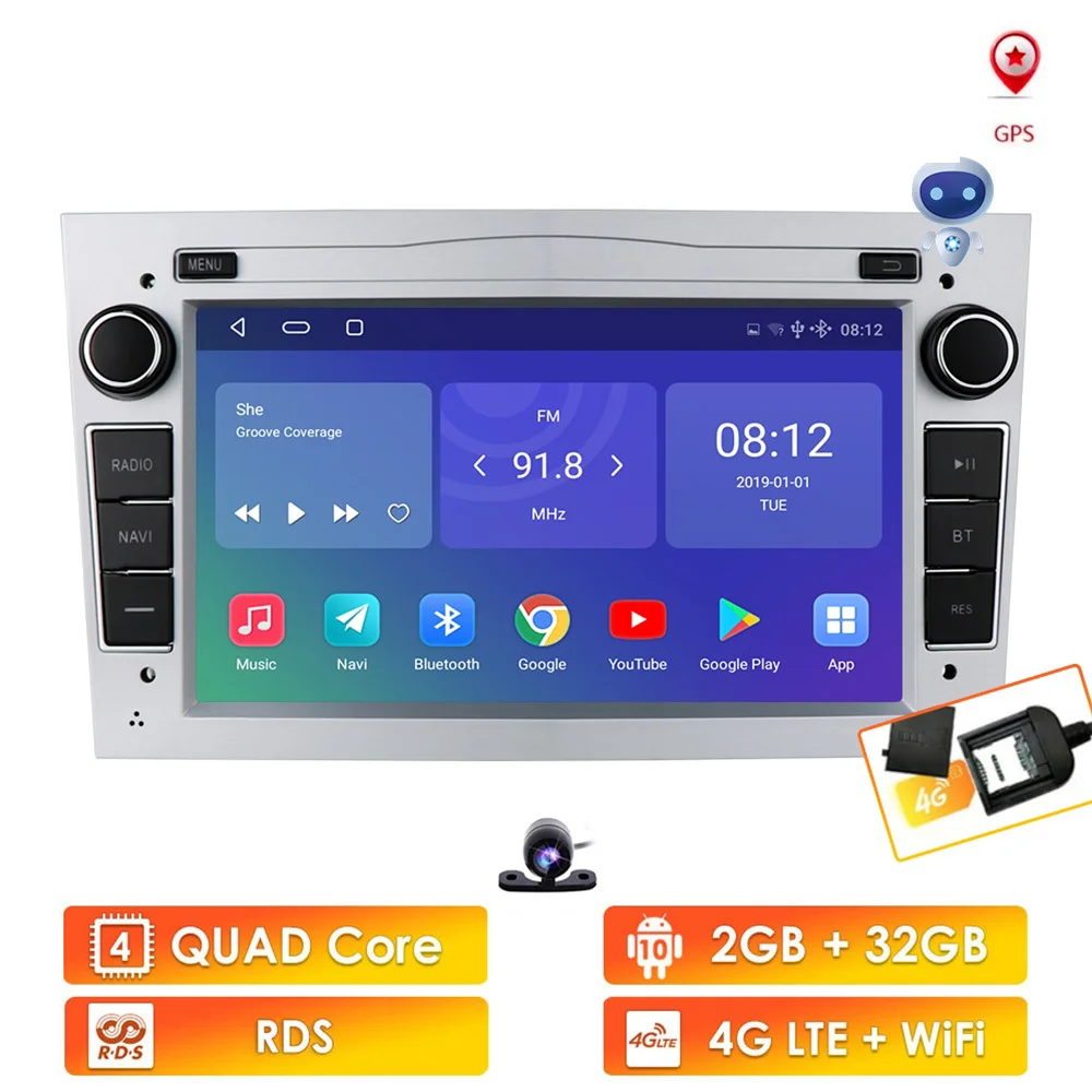 4G WIFI 2 Din Android 10 Car Multimedia GPS Navi radio for Opel Astra H G J Antara vectra c b Vivaro astra H corsa c d zafira b