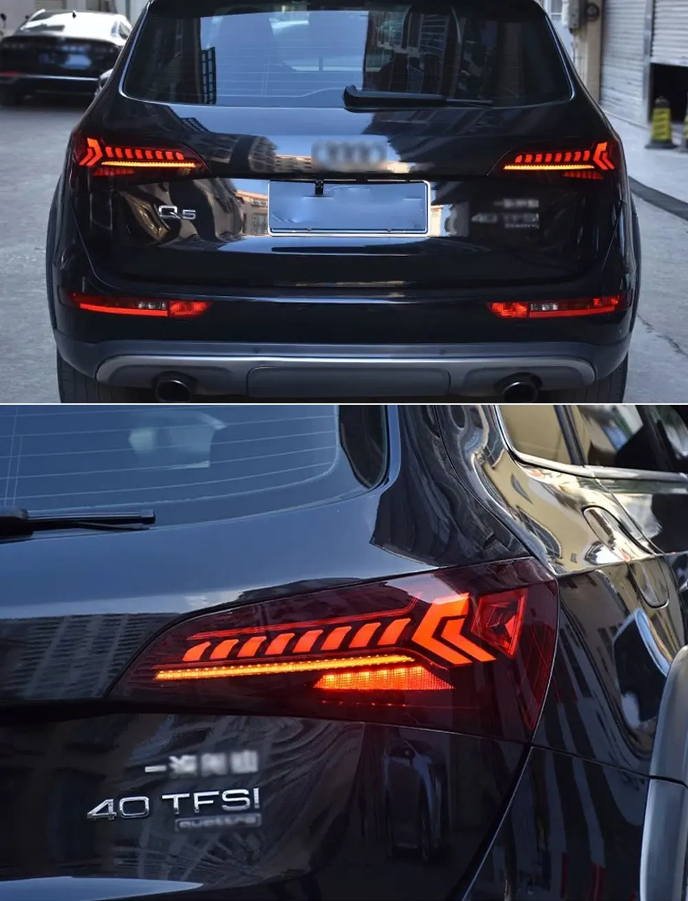 

Задний фонарь для Audi Q5 Q5L, светодиодный задний фонарь 2008 2009 2010 2011 2012-2018 Q5 Q5L, задний противотуманный тормозной сигнал поворота, автомобильные аксессуары