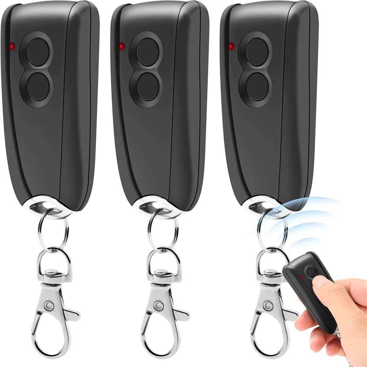 

TFBC 3pack Garage Door Opener for RSC2-433,RSE2-433,RSZ1-433, Hand-Held Transmitter for Liftronic 500/700/800