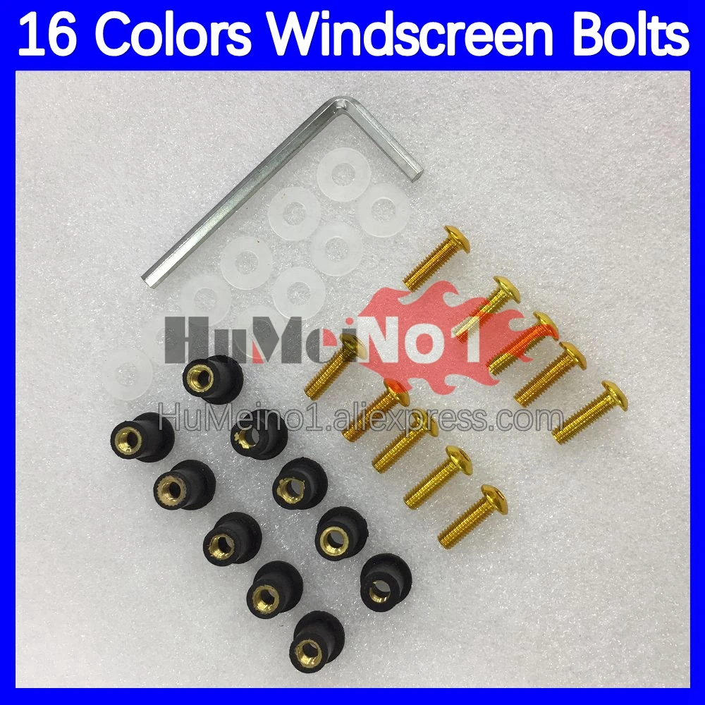 31pcs Motorcycle Windscreen Bolts For SUZUKI GSXR 1000 1000CC GSXR1000 K9 2009 2010 2011 2012 13 14 15 16 Windshield Screws Nuts