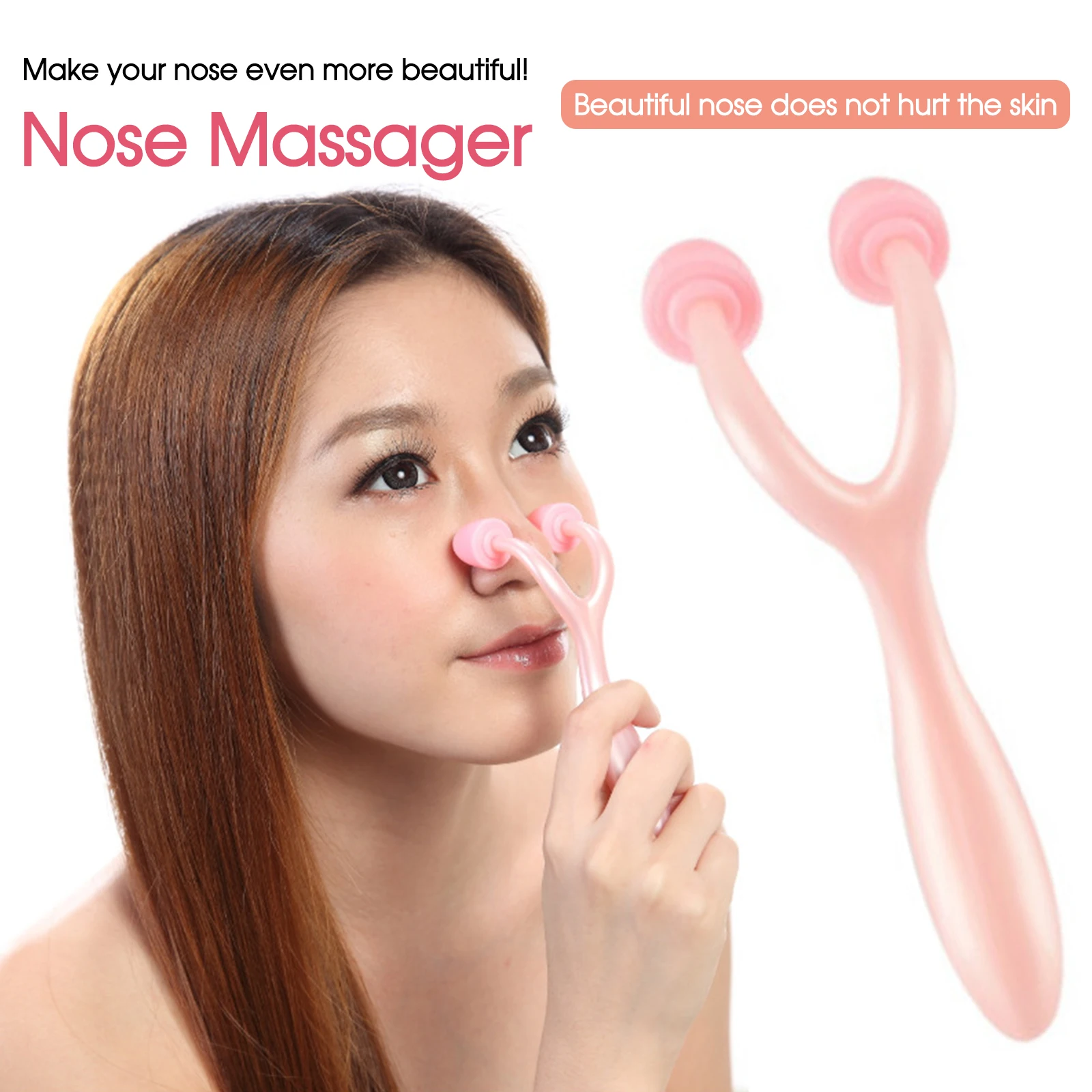 1Pcs Resin Nose Massager Promote Blood Circulation For Trigger Point Therapy Pedicure Gua Sha Board Nose Lifting Tool