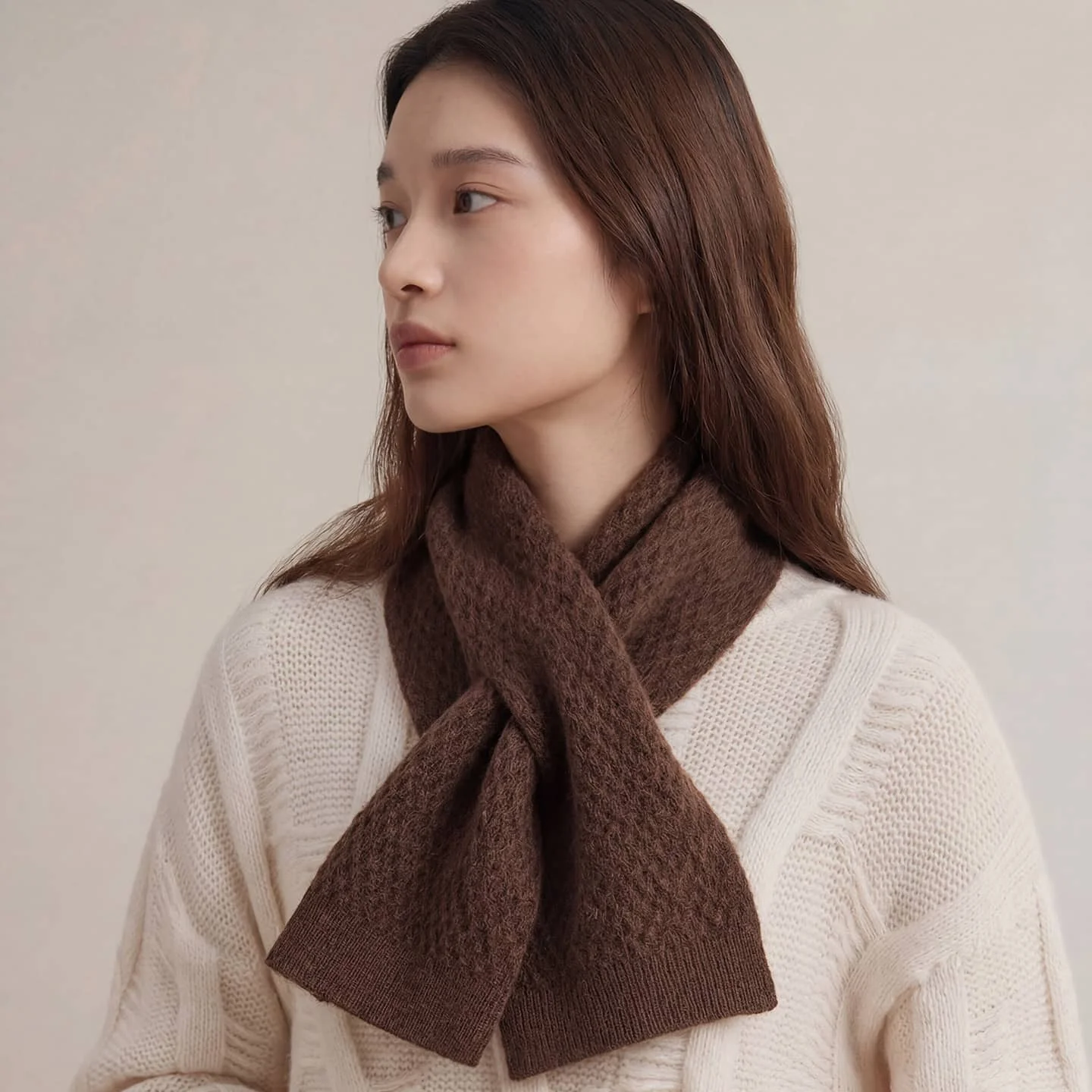 New Winter Women's Scarf 100% Wool Knitting 75cmx18cm Soft Fashionable Ladies Scarf New Arrival Best Quality RT 2026