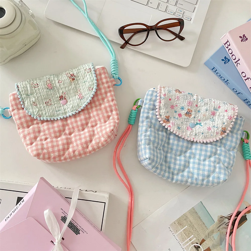 Cute Crossbody Shoulder Bag, Portable Mini Storage Pouch for Instant Camera, Travel Cosmetic & Sundries Organizer