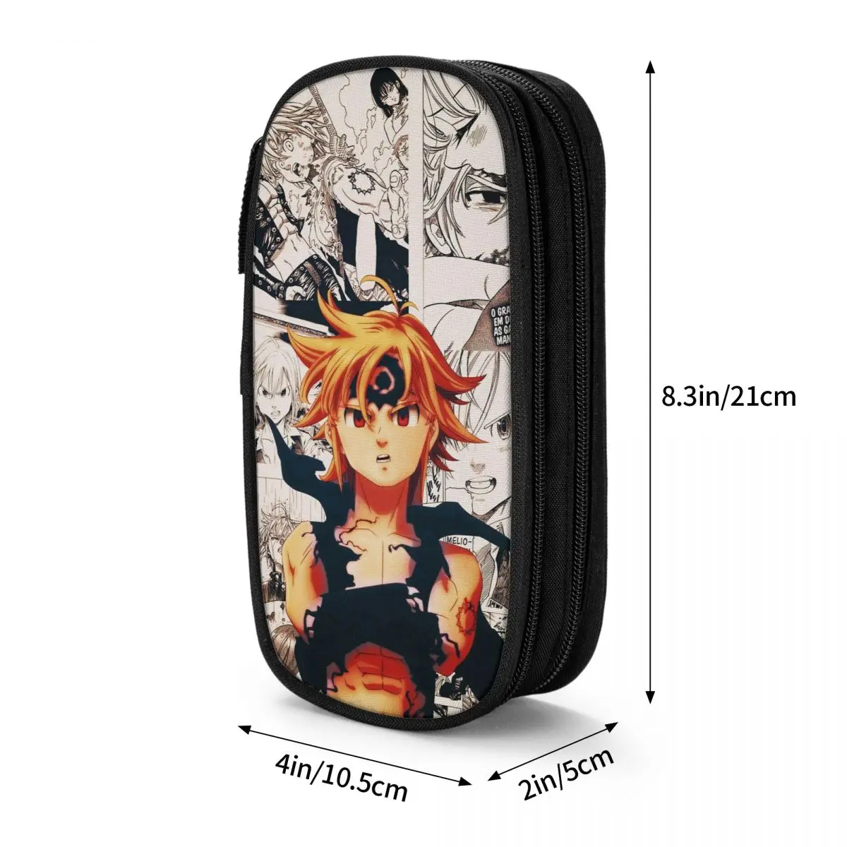 Nanatsu No Taizai Anime Pencil Cases New The Seven Deadly Sins Meliodas Pen Bags Kids Large Storage Office Gift Pencil Box