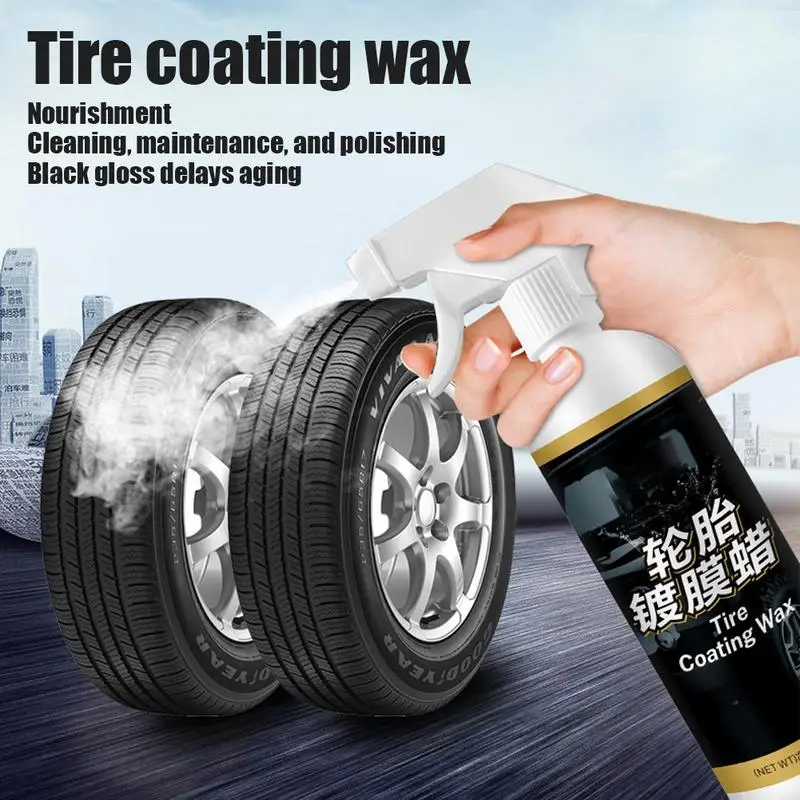 Tire Dressing Spray Multifunctional Auto Wheel Cleaner Tire Shine Dressing Car Wax Tire Shine Dressing Car Detailing Supplies