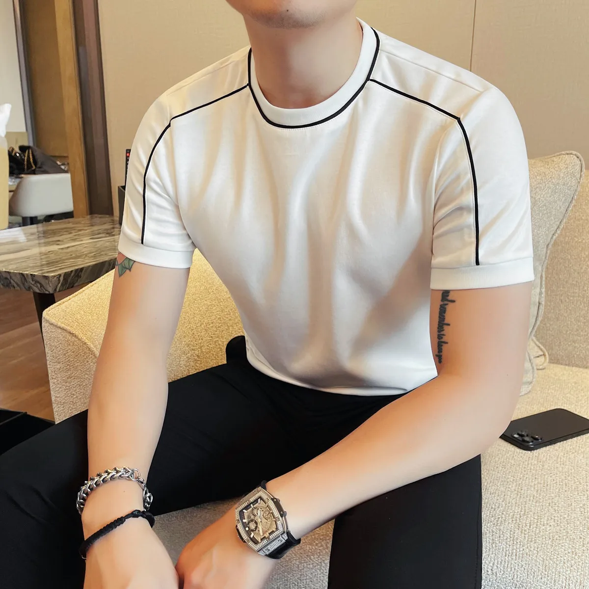 casual dress t shirts for men How To Style White T-shirts The Right Way