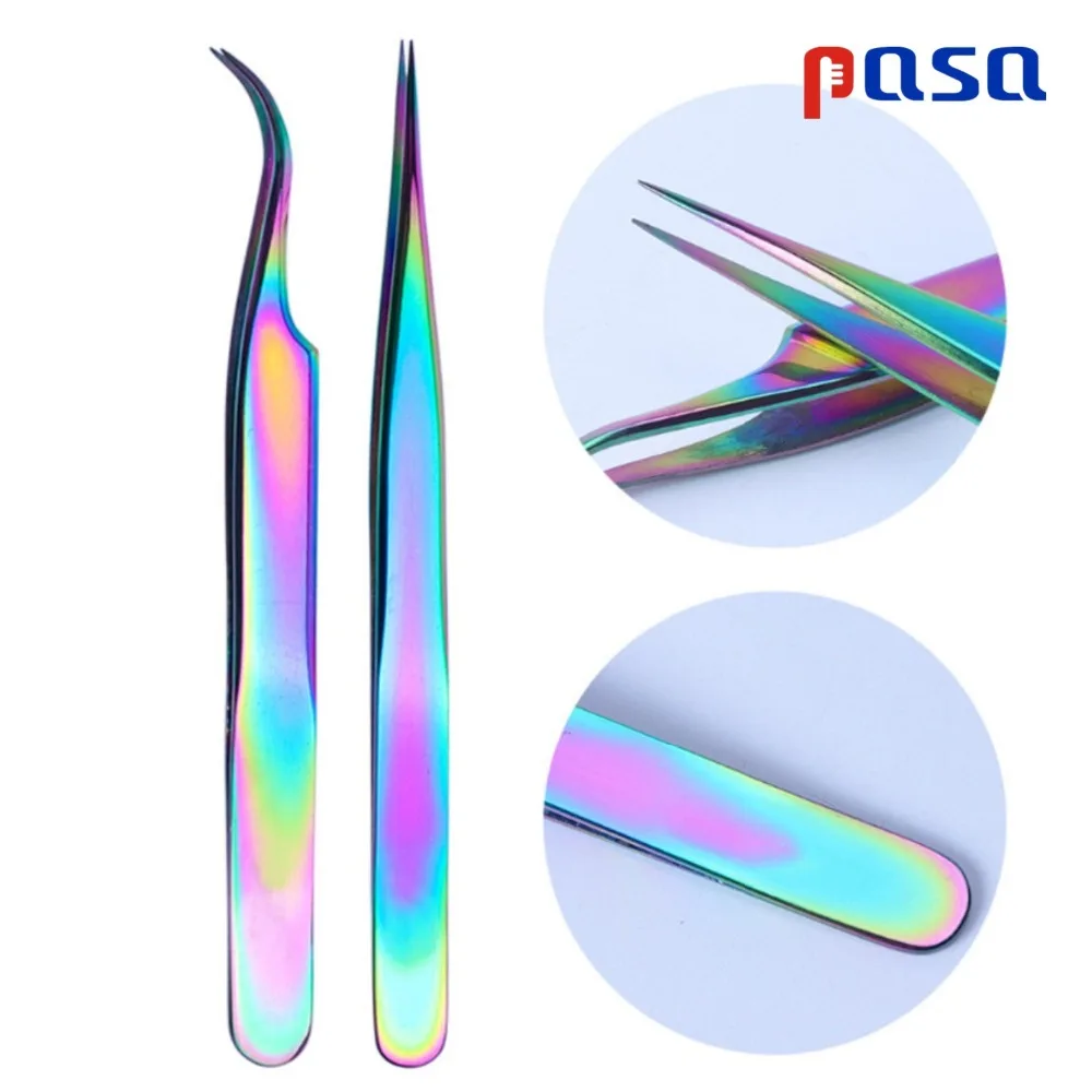 레인보우 스테인레스 스틸 네일 큐티클 푸셔 트위저 네일 아트 파일 UV 젤 폴란드어 제거 매니큐어 케어 그루브 클린 도구