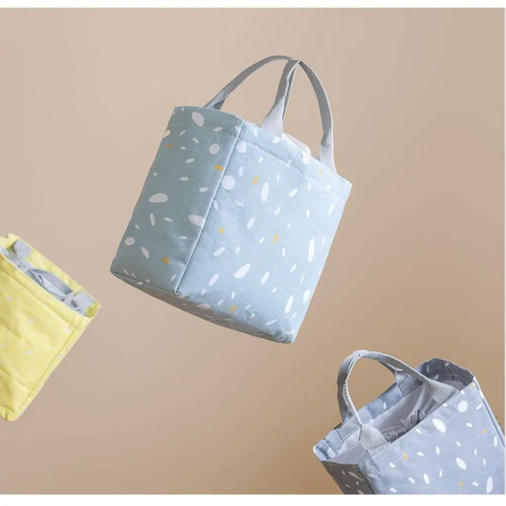 New Oxford Cloth Insulated Lunch Bag Large Capacity Portable Lunch Box Food Bags Women