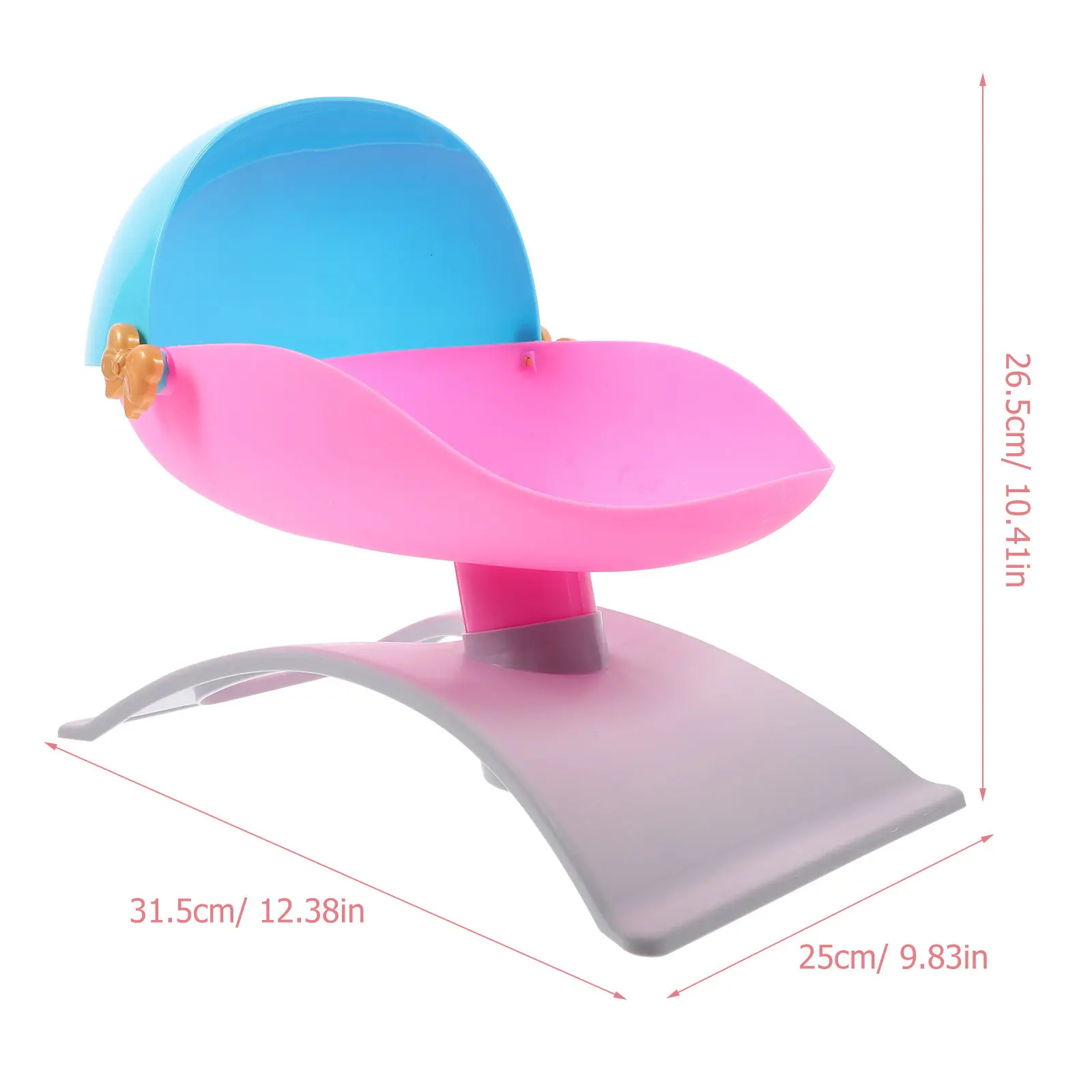 Role Play Crib Compact Lightweight Baby Crib for Pretend Playing House Bed Accessories Bed Baby Accessories