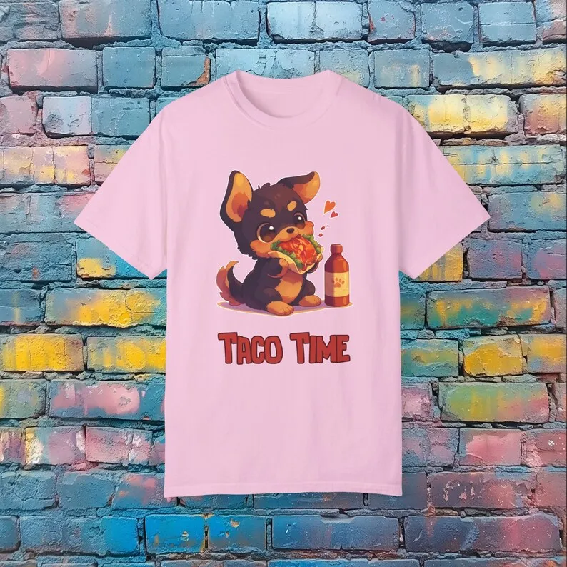 Taco Time T-Shirt - Funny Dog Graphic Tee