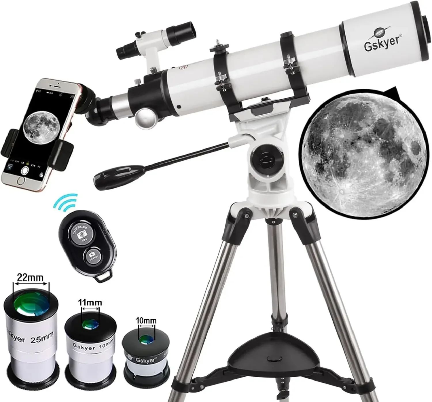 Telescope 600x90mm AZ Astronomical Refractor Telescope for Adults Astronomy High Quality Optics