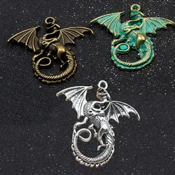 3 PCS 3 Colors Charm Dragon Fly  Vintage Animals Pendant For Jewelry Necklace Bracelet Pendant Making Accessories