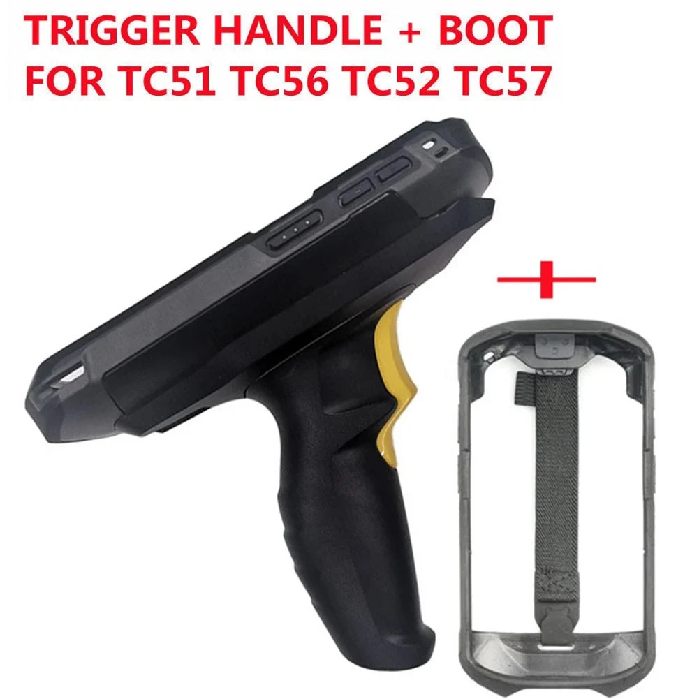 Black Scanner Pistol Handle And Protective Case For Zebra TC51 TC52 TC56 TC57 Data Terminal With Wrist Strap