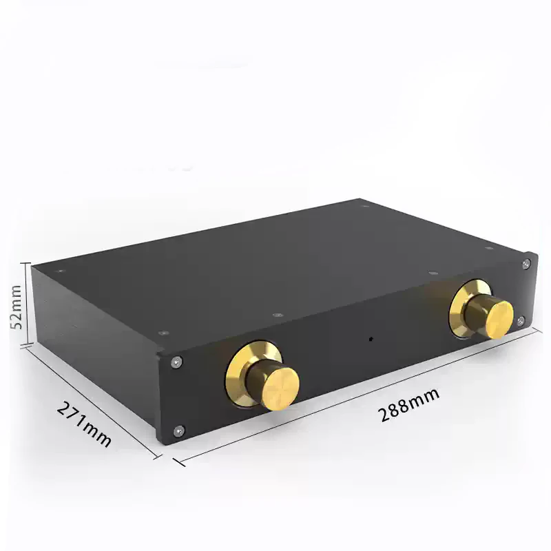 288×52×171mm Anodized Aluminum Preamp Chassis, Empty DIY Audio Box for Preamplifier & Power Supply