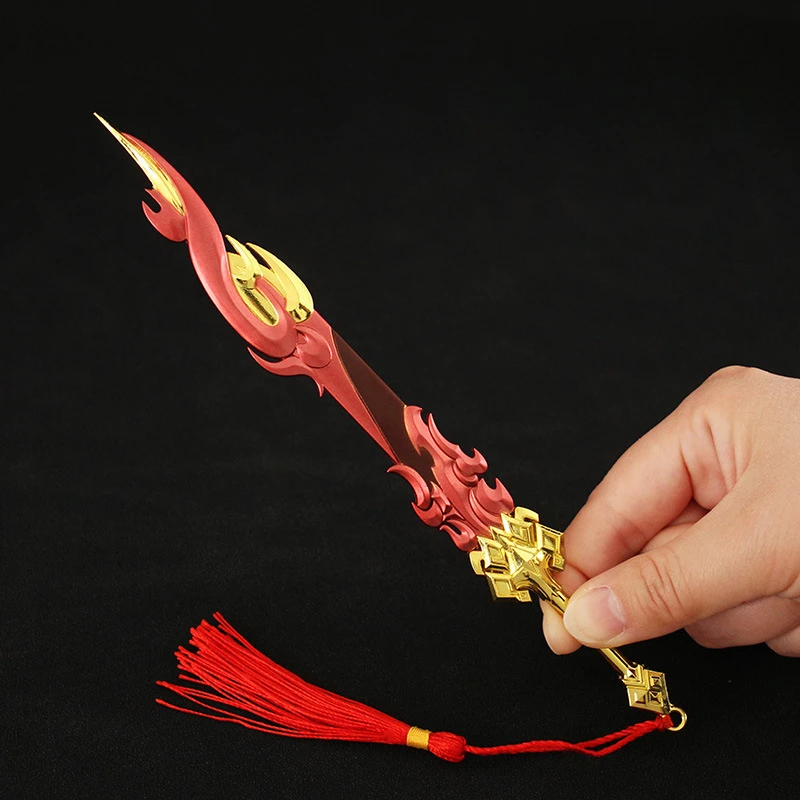 Game Weapon Anime Surrounding 21cm Li Xinshan Sea Frost Cutting Zinc Alloy Weapon Model Decoration Weapon Collection Toys