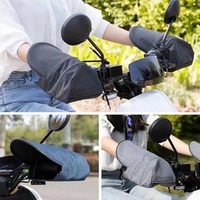 1 Pair Motorcycle Handlebar Gloves Waterproof Sun Protection Gloves Hand Shield Motorcycle Handlebar Muffs Bike Handle Cover