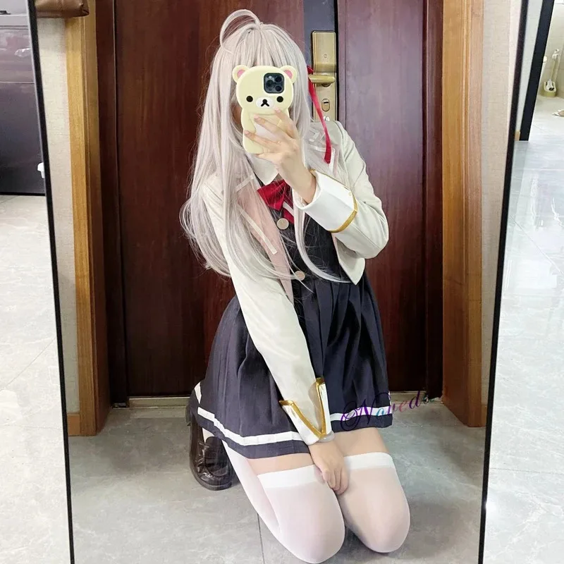 أليسا ميخائيلوفنا كوجو أزياء تنكرية شعر مستعار حذاء أنيمي مدرسة JK موحدة أليفة روشيدري يوكي سو تشيساكي ساراشينا أيانو ساياكا