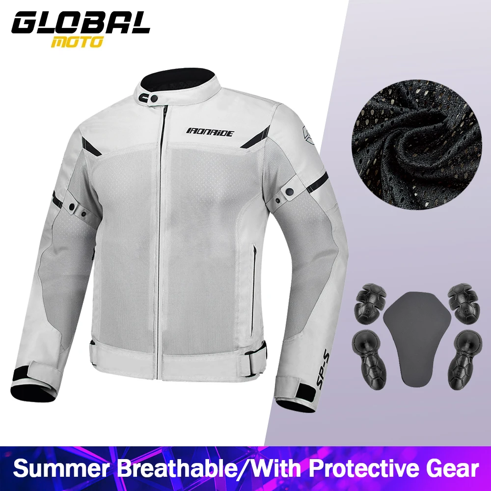 

Мужская мотоциклетная куртка, летняя дышащая износостойкая одежда для езды на мотоцикле, одежда для мотокросса с защитным снаряжением, размеры M-3XL