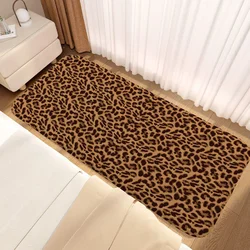 Tappetino da preghiera con stampa leopardata tappeto per tappetini da camera da letto decorazione per la casa tappeto carino balcone ingresso esterno zerbino tappeti porta del piede del bagno