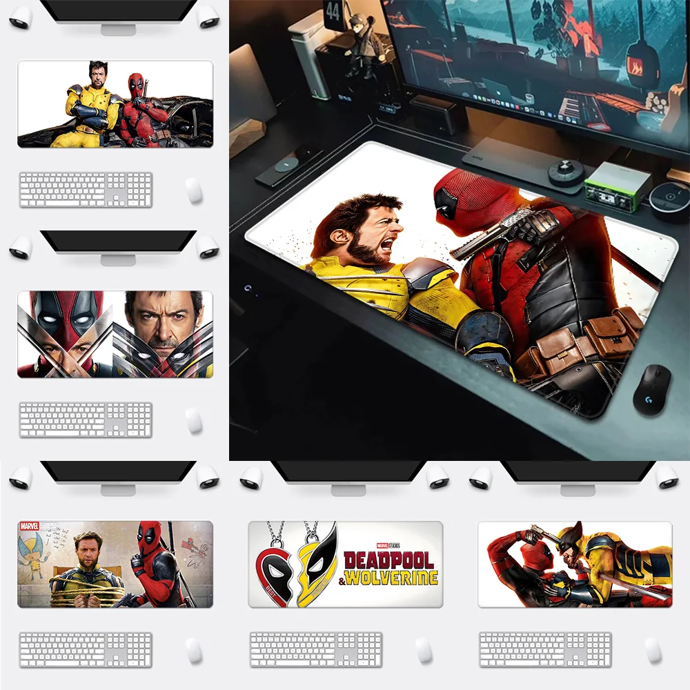 

Movie Deadpool and Wolverine Mousepad HD Printing Computer Gamers Locking Edge Non-slip Mouse Pad Keyboard PC Desk Pad