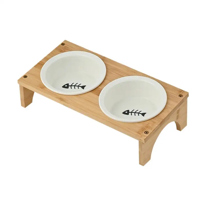 

Приподнятые миски для кошек, наклонная керамическая миска для воды для собак, защита от разливов, удобные для усов, товары для домашних животных, дорожный ящик для дома