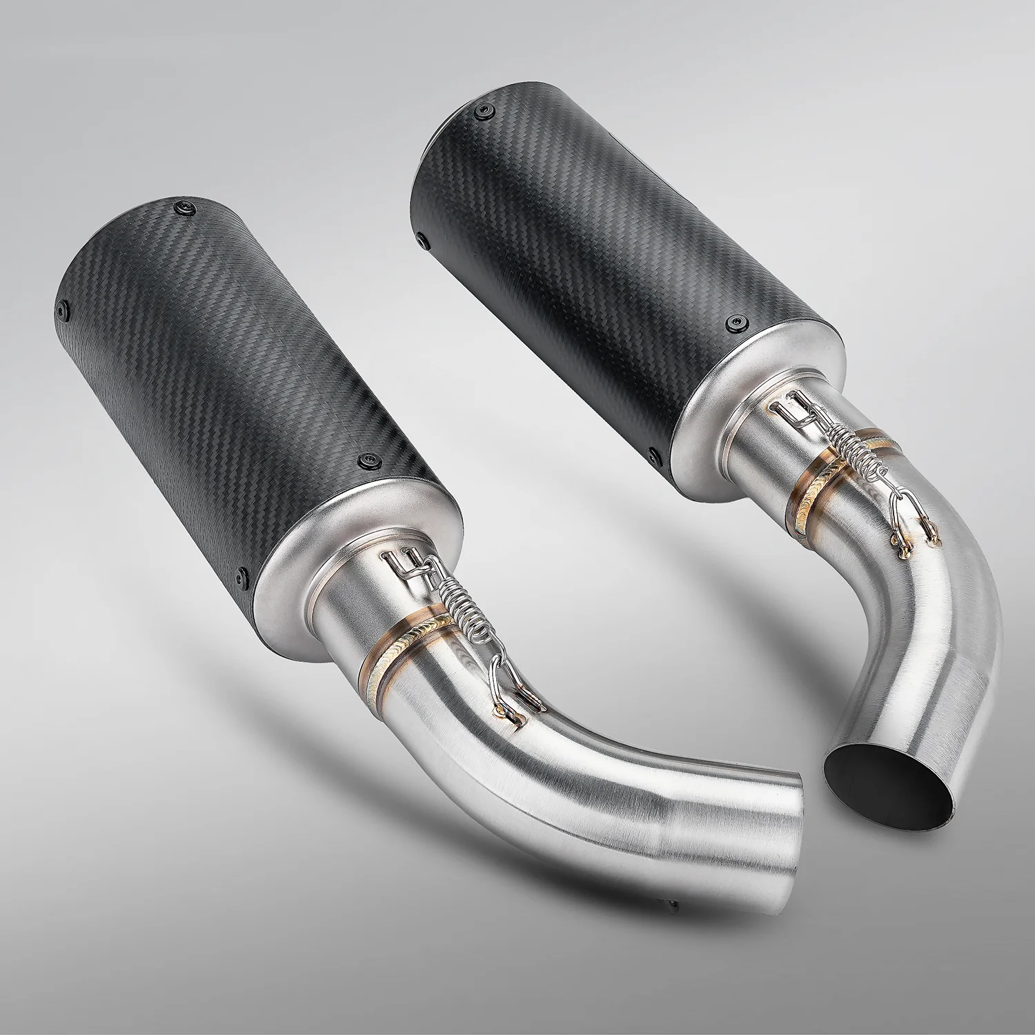 

For 950 exhaust Hypermotard 950 Exhaust Double Muffler Link Pipe Slip On Hypermotard 950 SP muffler link pipe 2019-2024