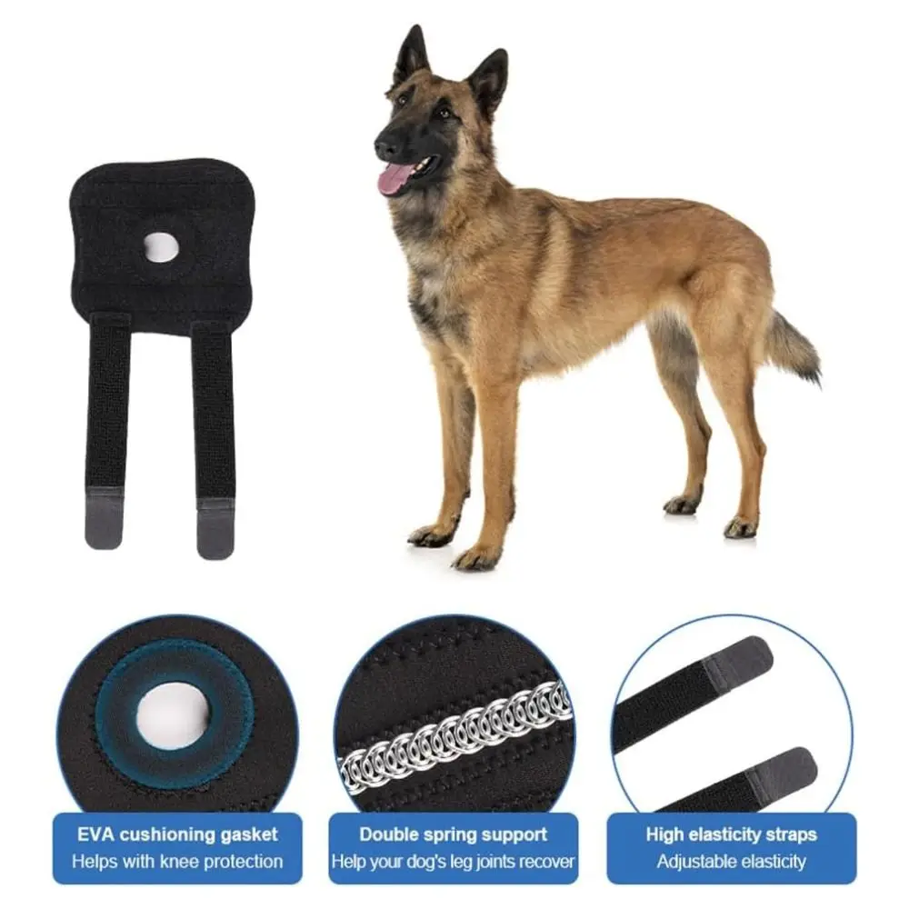 Comfortable Lightweight Dog Leg Brace Breathable Adjustable Dog Hock Brace Reusable Dog Leg Support Post-Surgery Care