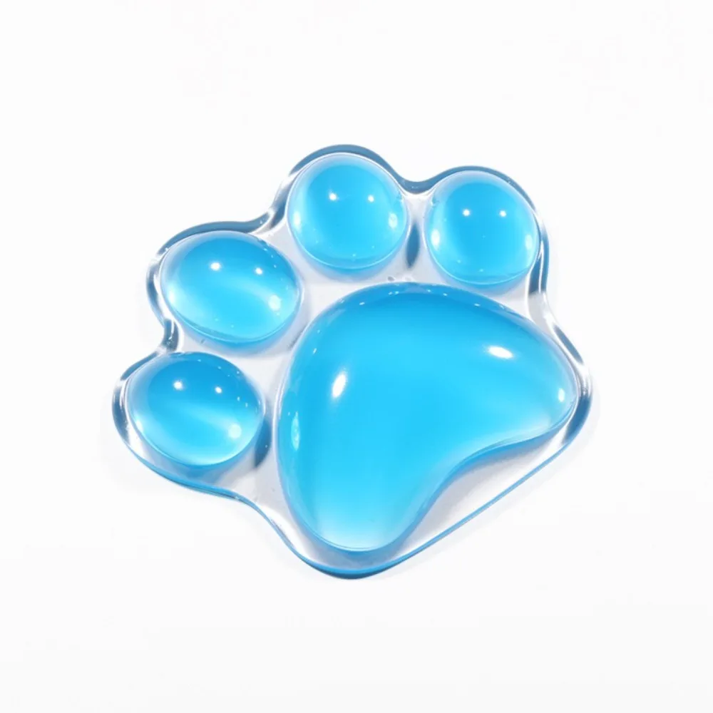 Fashion Cat's Paw Shaped Wrist Rest Pad Non-Slip Transparent Mouse Wrist Rest Protection Hand Support Comfortable Elbow Rest Mat