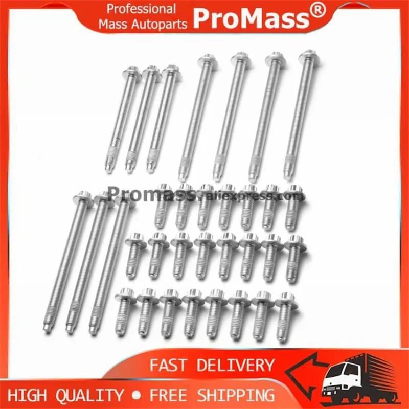 1 Set 11132210959 11130392549 Oil Pan Aluminum Bolts For BMW X5 X6 X1 X3 X4 1 2 3  4 5 7 Series E87 F20 F87 E93 F35 F11 N52 N55