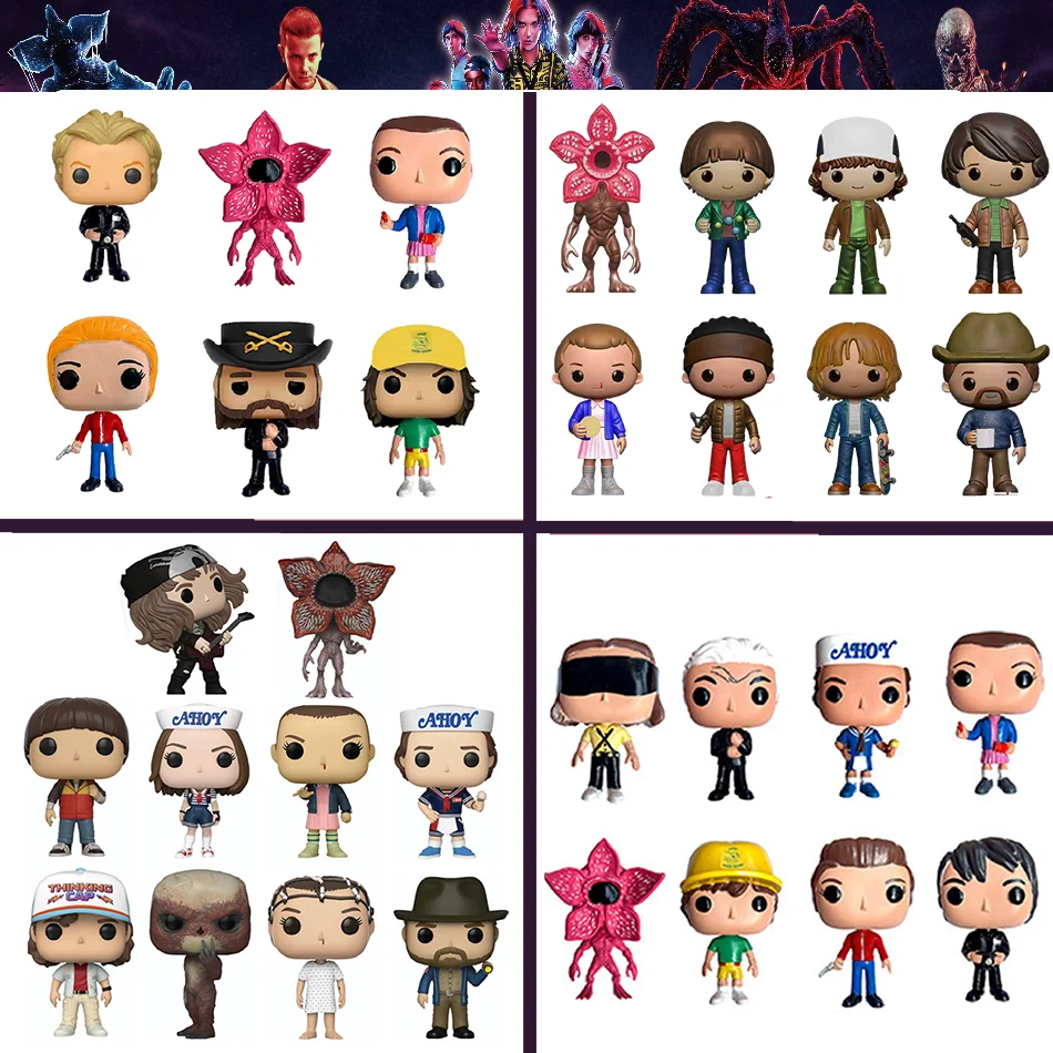 4 Stili di Action Figure Anime Stranger Things: Jane Ives/Will Byers/Mike Wheeler, Statuette in Vinile per Cosplay, Ornamenti, Giocattoli, Regalo di Compleanno