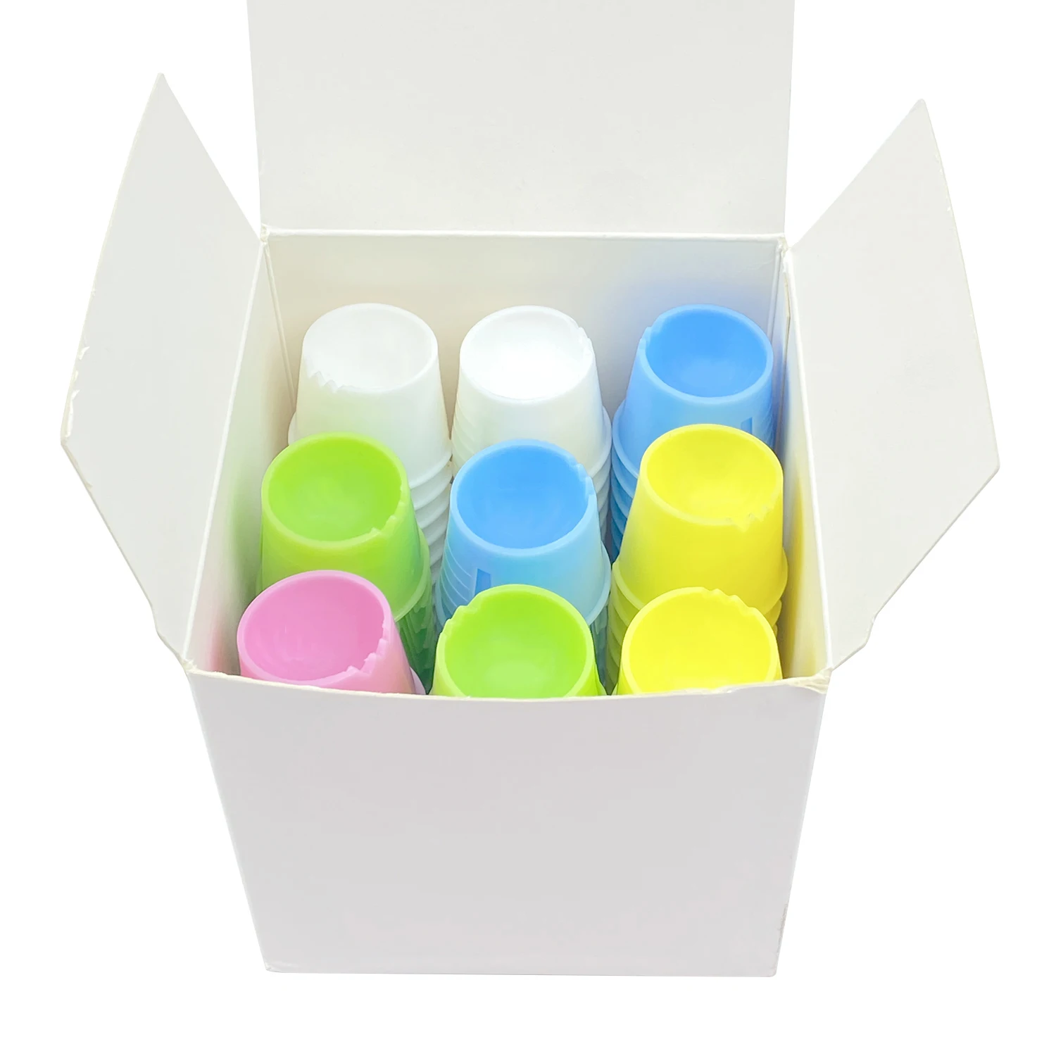 JOLANT 100Pcs Dental Disposable Mixing Cup Bowl Plastic Bowl Cosmetic Tatoo Dappen Dish Multi-purpose Holder Tools