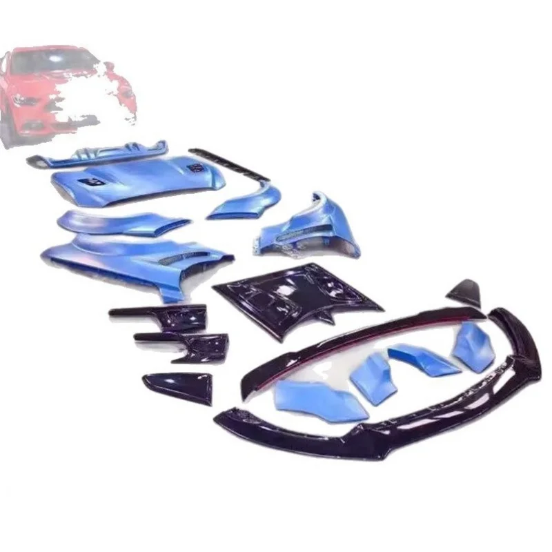 Suitable for 2015-2016 Ford Mustang Kylin Toten flame wide- 21-piece body kit upgrade modification