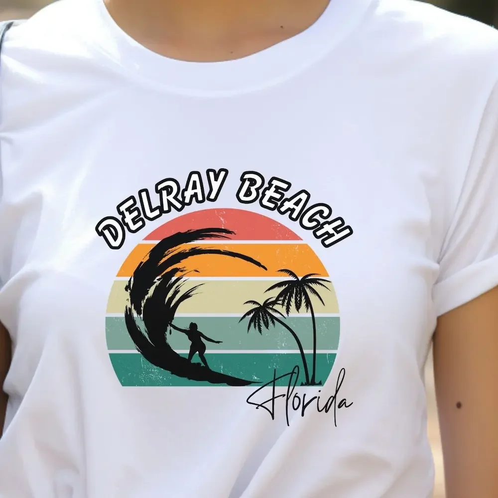 Delray Beach Florida T Shirt Vacation Perfect Boca Raton