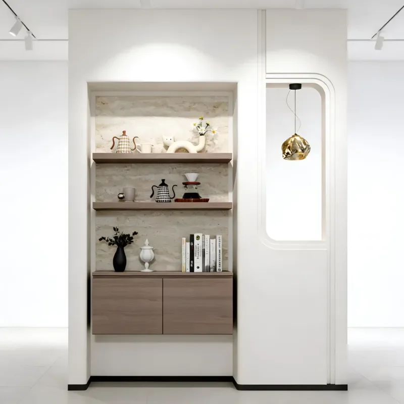 Living room cabinets, modern lightweight stone lockers, living room furniture display cabinets, with drawers, home living