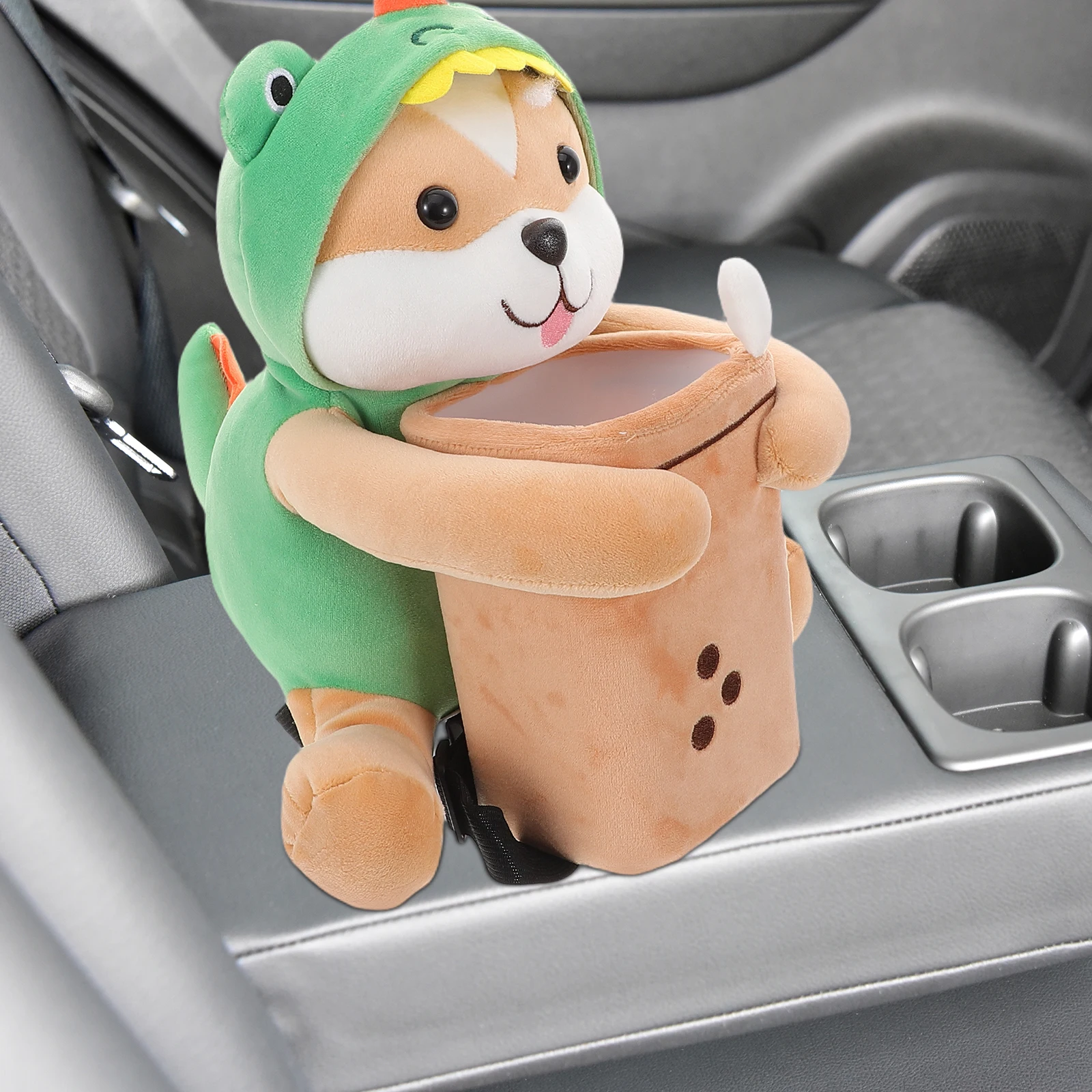 

Car Tissue Box Holder Cartoon Trash Can Garbage Bag Organizer Accessories Decorative Storage Car Interior Items Vehicle