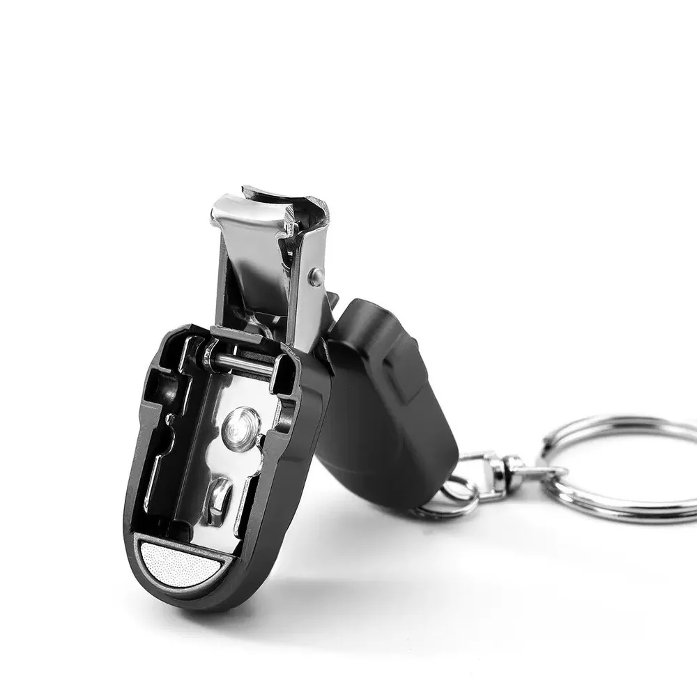 ポータブル折りたたみミニ爪切り鋭いコインサイズの硬い爪切り使いやすい個人衛生ツール