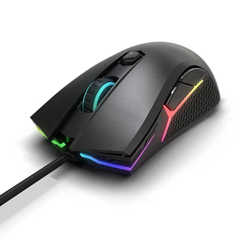 Lenovo Legion Gaming Mouse HEADSHOT แบบมีสาย USB Esports Optical เครื่องยนต์ 4 ระดับ DPI การยศาสตร์ 16.8 ล้านสี Light Skin-เช่น