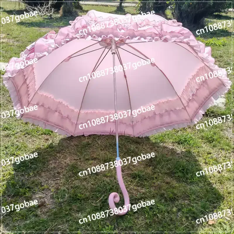 French pagoda lace color glue sunscreen lady umbrella high value, flower wedding photography umbrella girl