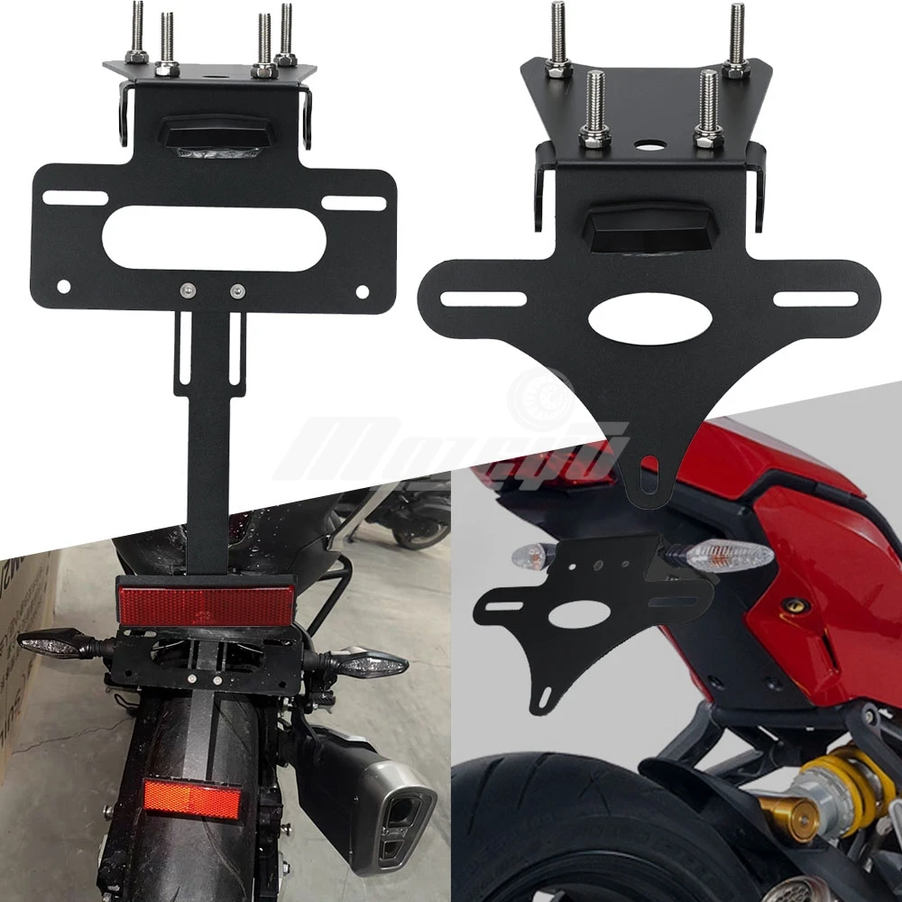 Motorcycle License Plate Bracket Holder Fender For DUCATI Super Sport 939 950 / S Monster 659 797 821 1200 2017-2025 2024 2023