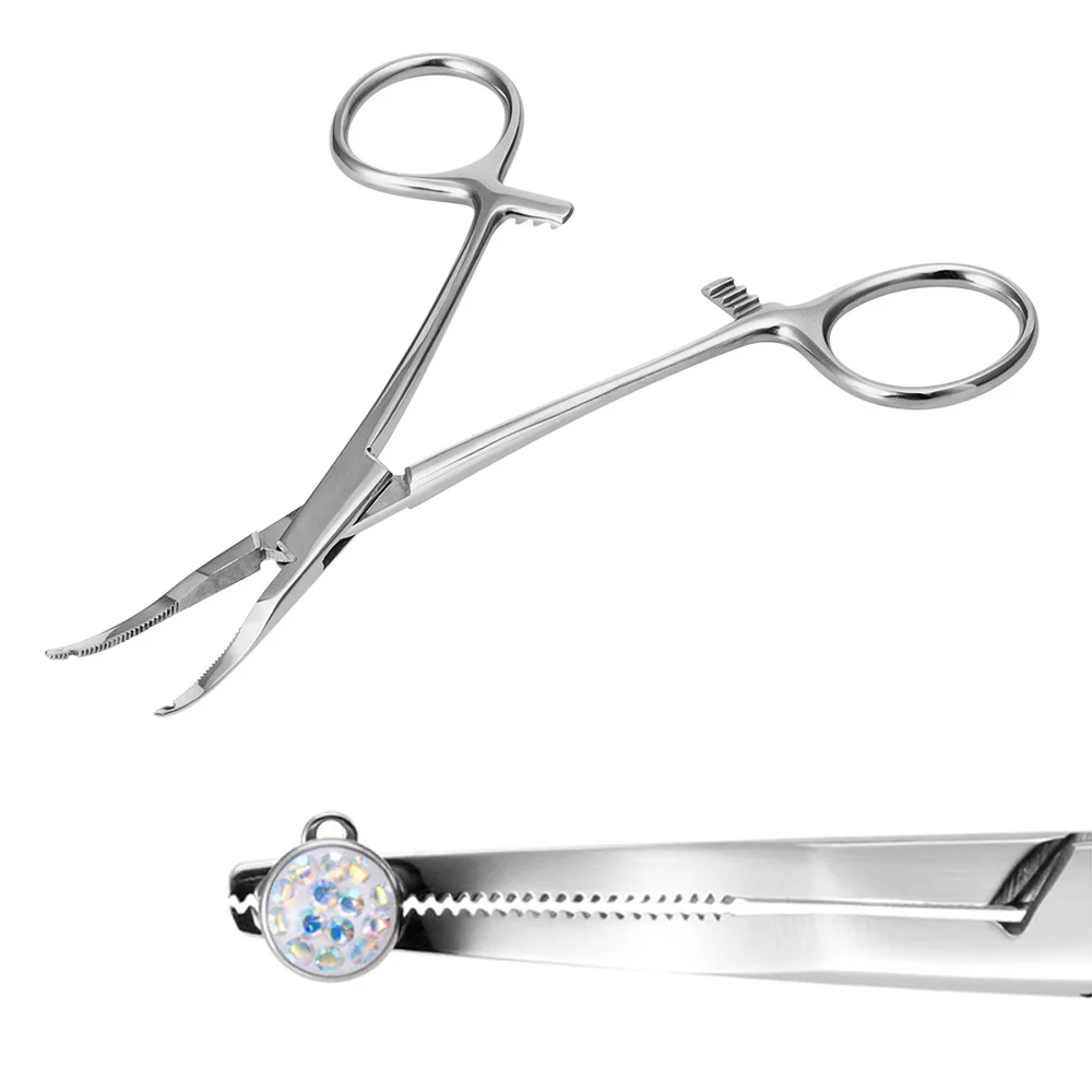 Chirurgenstahl Zange Körper Piercing Werkzeug Zange Nadel Rohr Klemme Pinzette Öffnen Schließen CBR Ring Zange Ohr Bauch Nase Pierc Werkzeuge