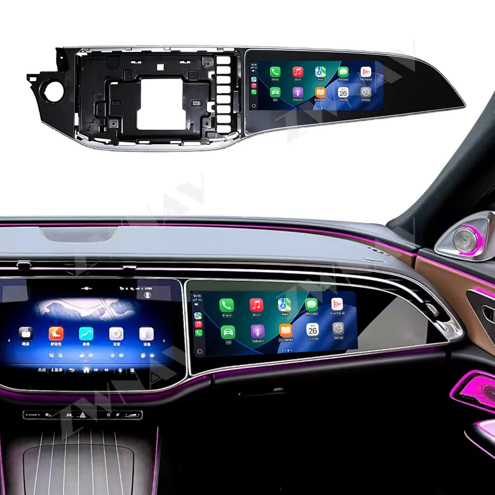 12.3 Inch Car Co‑Pilot Passenger Entertainment Screen For Mercedes‑Benz E Class 2024+ 4GB+64GB Multimedia Display Player ZWNAV