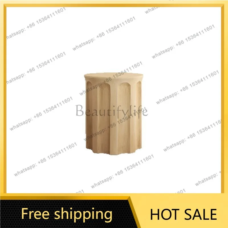 Zj.retro coffee table living room household small apartment modern simple high-end side table